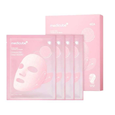 MEDICUBE PDRN PINK TENSION UP MASQUE PACK DE 4 UNITES