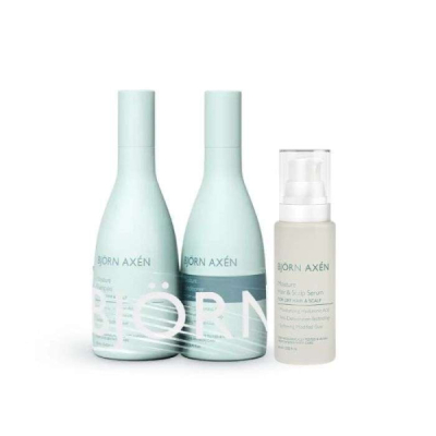 BJORN AXEN PACK MOISTURE INTENSE SHAMPOO + CONDITIONER + SERUM
