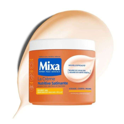 MIXA LA CREME NUTRITIVE SATINANTE PEAUX TRES SECHES ET TERNES 400ML