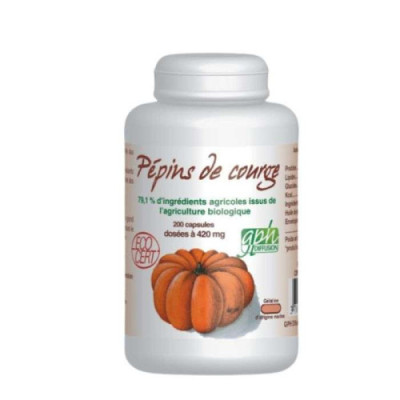 GPH PEPINS DE COURGE 500 MG 200 CAPSULES