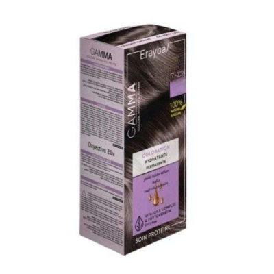 ERAYBA GAMMA COLORATION HYDRATANTE PERMANENTE 7-22 BLOND MOYEN CENDRE PERLE