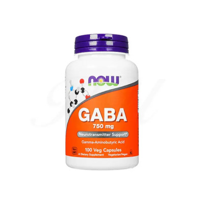 NOW GABA 750MG 100 CAPSULES