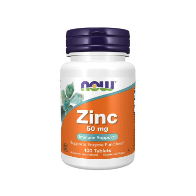 NOW ZINC 50ML 100 TABLETS