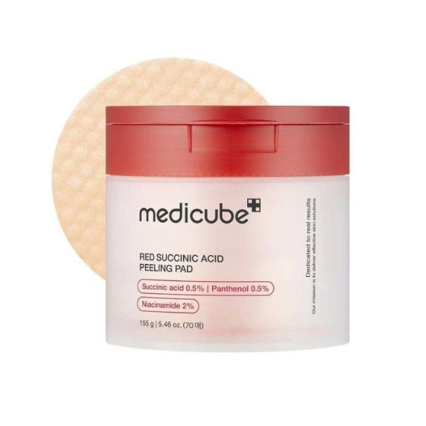 MEDICUBE RED SUCCINIC ACID PEELING PAD 155G-70 PADS