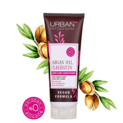 URBAN CARE APRES SHAMPOOING NOURRISANT ARGAN ET KERATINE 250 ML