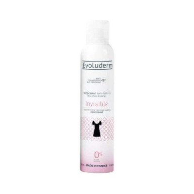 EVOLUDERM DEODORANT ANTI TRANSPIRANT 48H INVISIBLE 200ML
