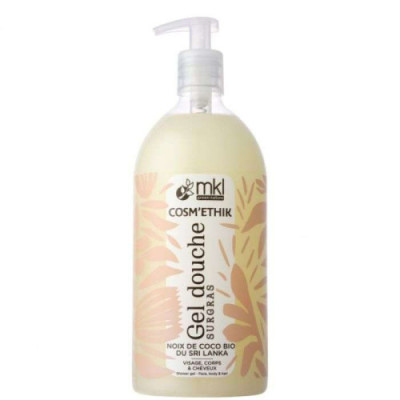 MKL COSMETHIK GEL DOUCHE SURGRAS NOIX DE COCO BIO DU SIRI LANKA 1L