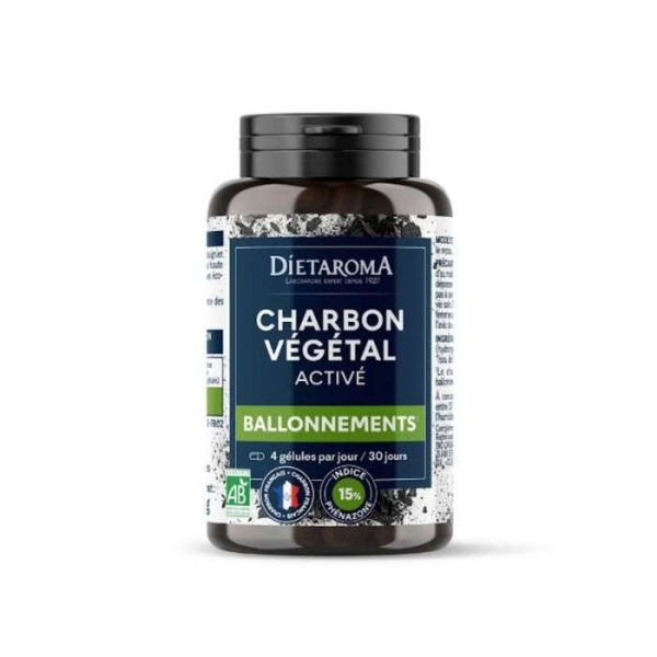 DIETAROMA CHARBON VEGETAL BIO 120 GELULES
