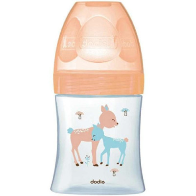 DODIE BIBERON ANTI COLIQUE VERRE TETINE PLATE 150ML BEIGE BICHE 0-6 M
