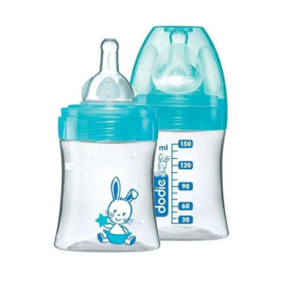 DODIE BIBERON ANTI COLIQUE TETINE RONDE 3 VITESSES + 150ML LAGOON VALENTIN 0-6 M
