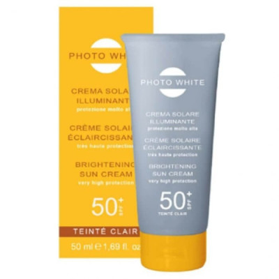PHOTO WHITE CREME SOLAIRE TEINTEE CLAIRE ECLAIRICISSANTE SPF 50+ 50 ML