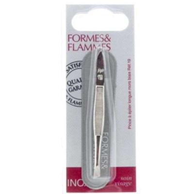 FORMES ET FLAMMES PINCE A EPILER LONGUE MORS BIAIS REF19