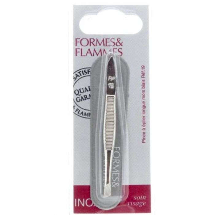 FORMES ET FLAMMES PINCE A EPILER LONGUE MORS BIAIS REF19